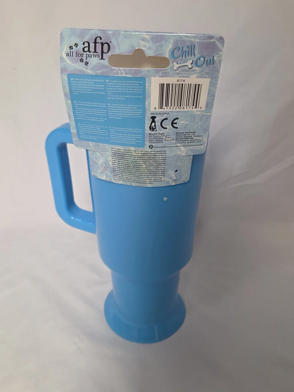 Frosty Lick‎ Dog Cooling Treat Mug - Blue